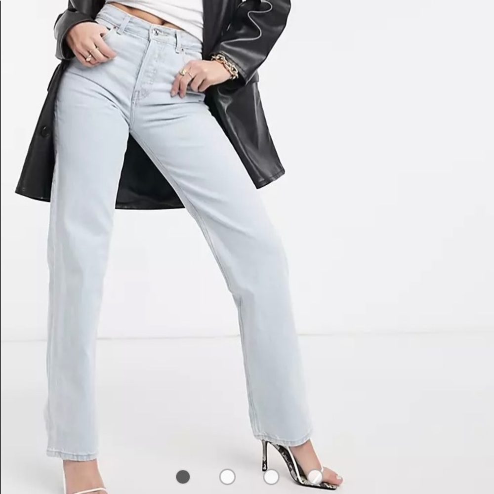 ASOS Mid Rise 90s Straight Leg Jeans